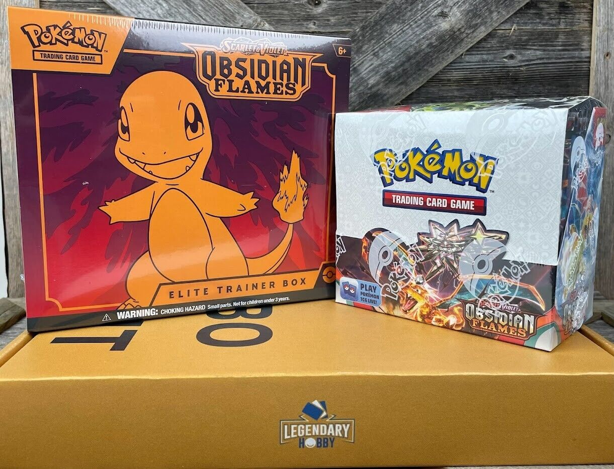 Pokemon Obsidian Flames Booster Box + Elite Trainer Box Combo Pokemon Obsidian Flames Booster Box + Elite Trainer Box Combo