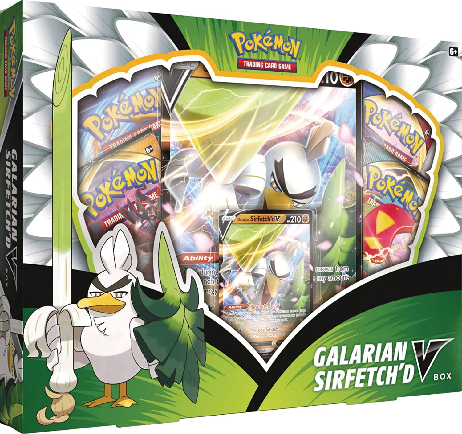 sirfetch'd pokemon card TCG - Holo Rare Galarian 95/192 Galarian Sirfetch'd V Pokmon Card