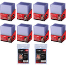 UltraPro 3" x 4" Clear Regular Top Loaders - 200 Total + Ultra Pro Clear Soft Sleeves - 400 Total