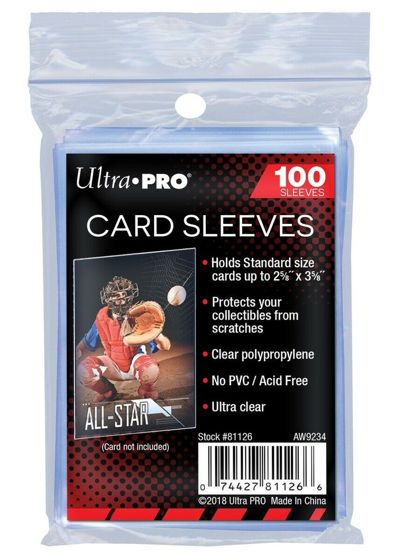 10000 Ultra Pro Standard Trading Cards Soft Sleeves Case - 100 packs