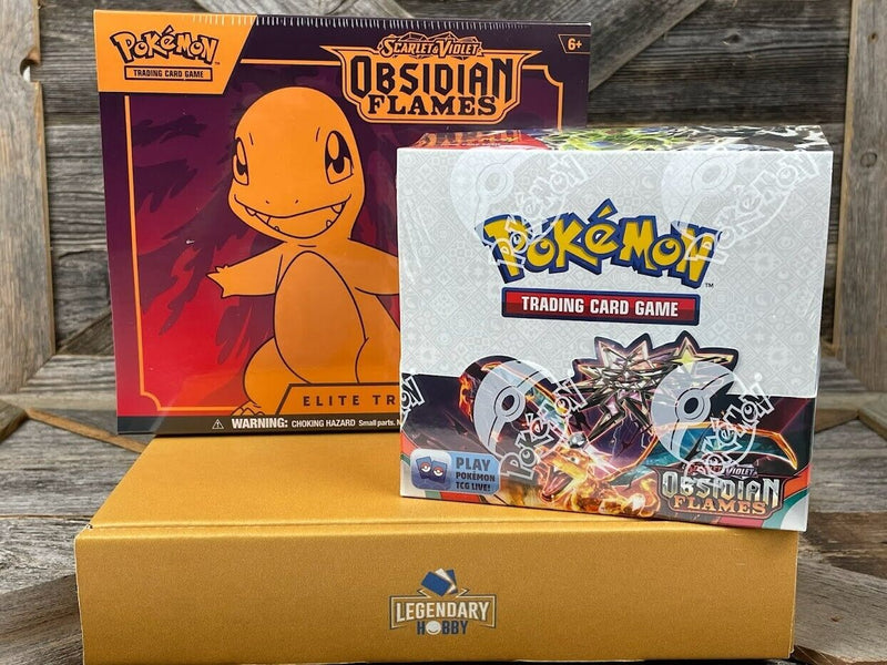 Pokemon Card Sleeves - Obsidian Flames - Charmander Elite Trainer - 65  Sleeves + 4 Cardboard dividers