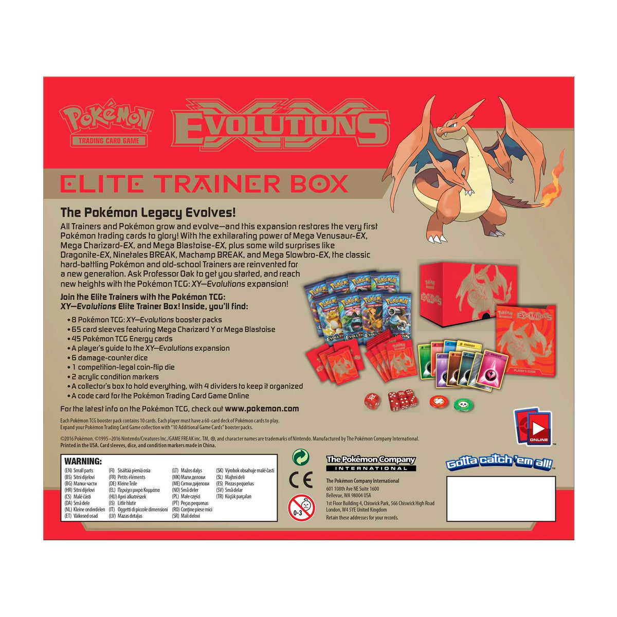 Pokmon TCG: XY Evolutions Elite Trainer Box (Mega Charizard) Pokmon TCG: XY Evolutions Elite Trainer Box (Mega Charizard)