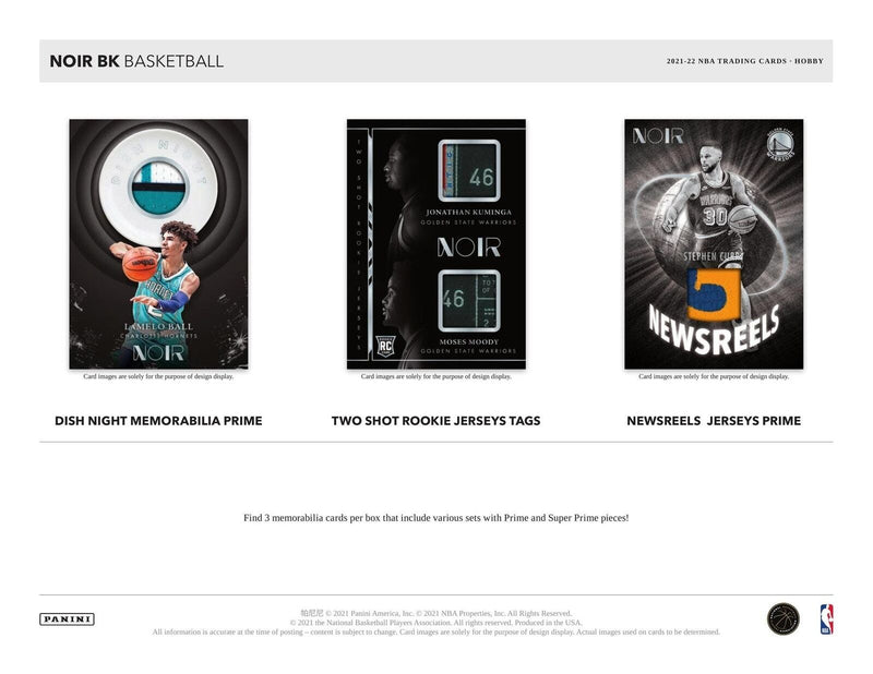 2021-22 Panini Noir Basketball NBA Hobby Box Case | 4 Boxes